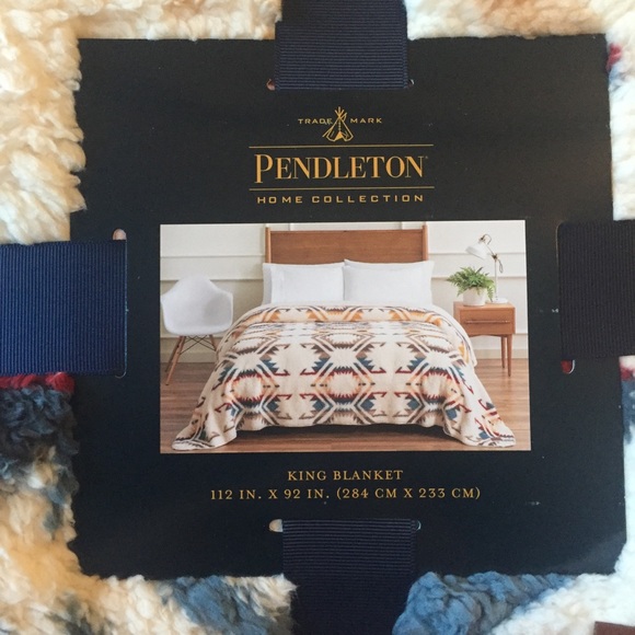 Pendleton Bedding Pendleton Sherpa Fleece Blanket King Size Poshmark